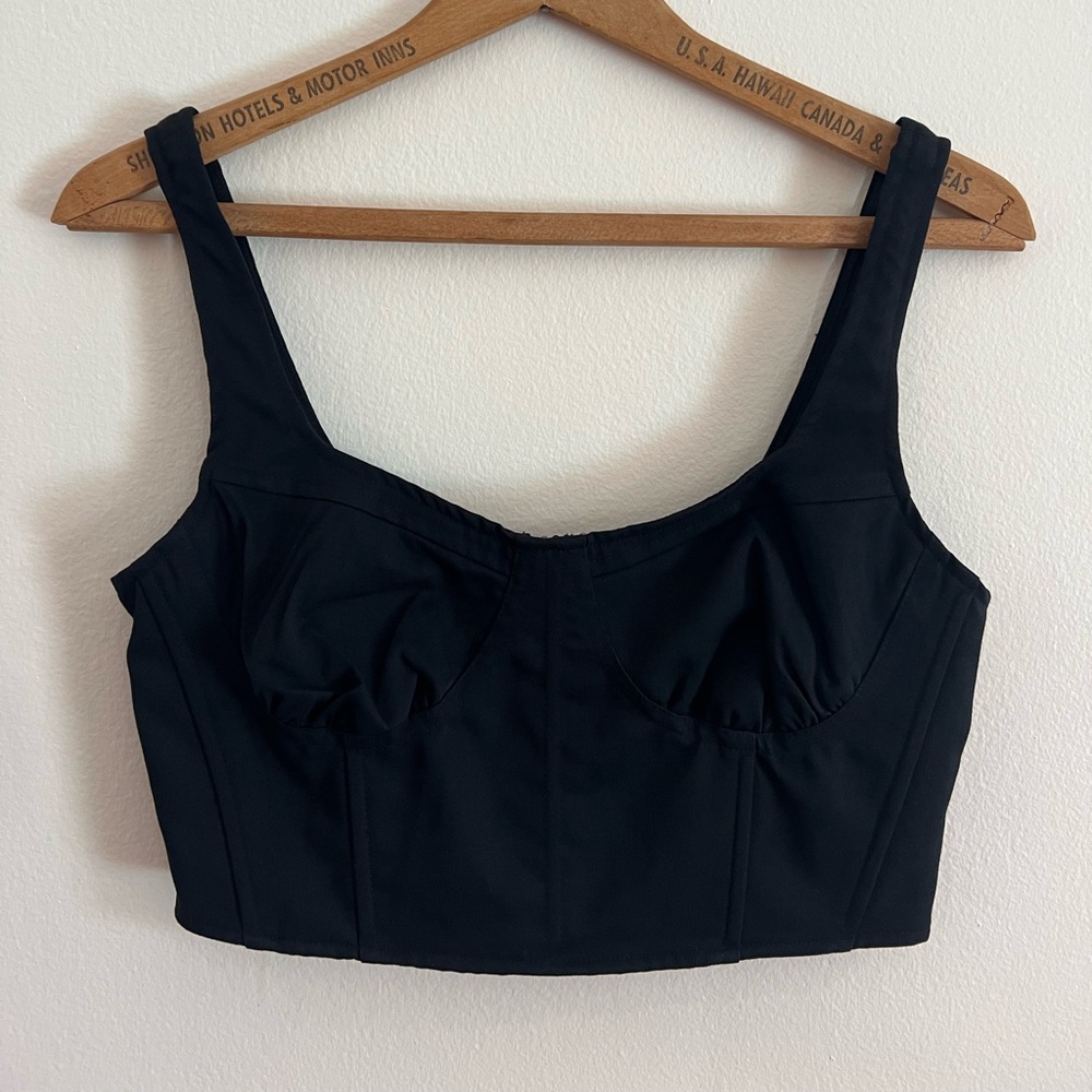 NWT Pacsun LA Hearts Corset Top, Size S, Black